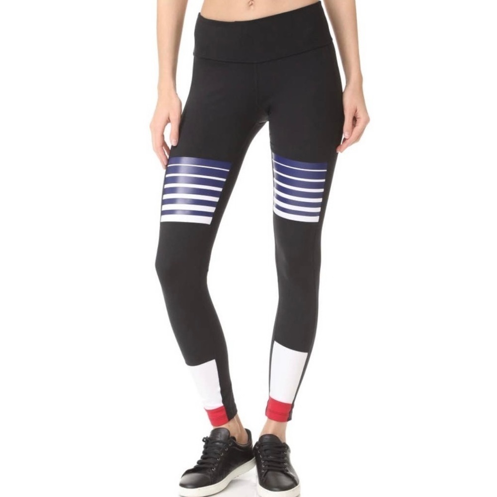 Splits 59 Field Tight Colorblock Leggings black red blue white Large
